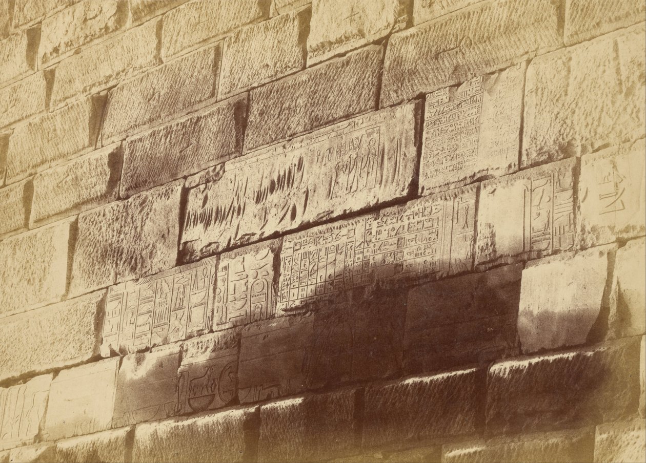 Hieroglyphic Inscriptions at Elephanta by Théodule Devéria