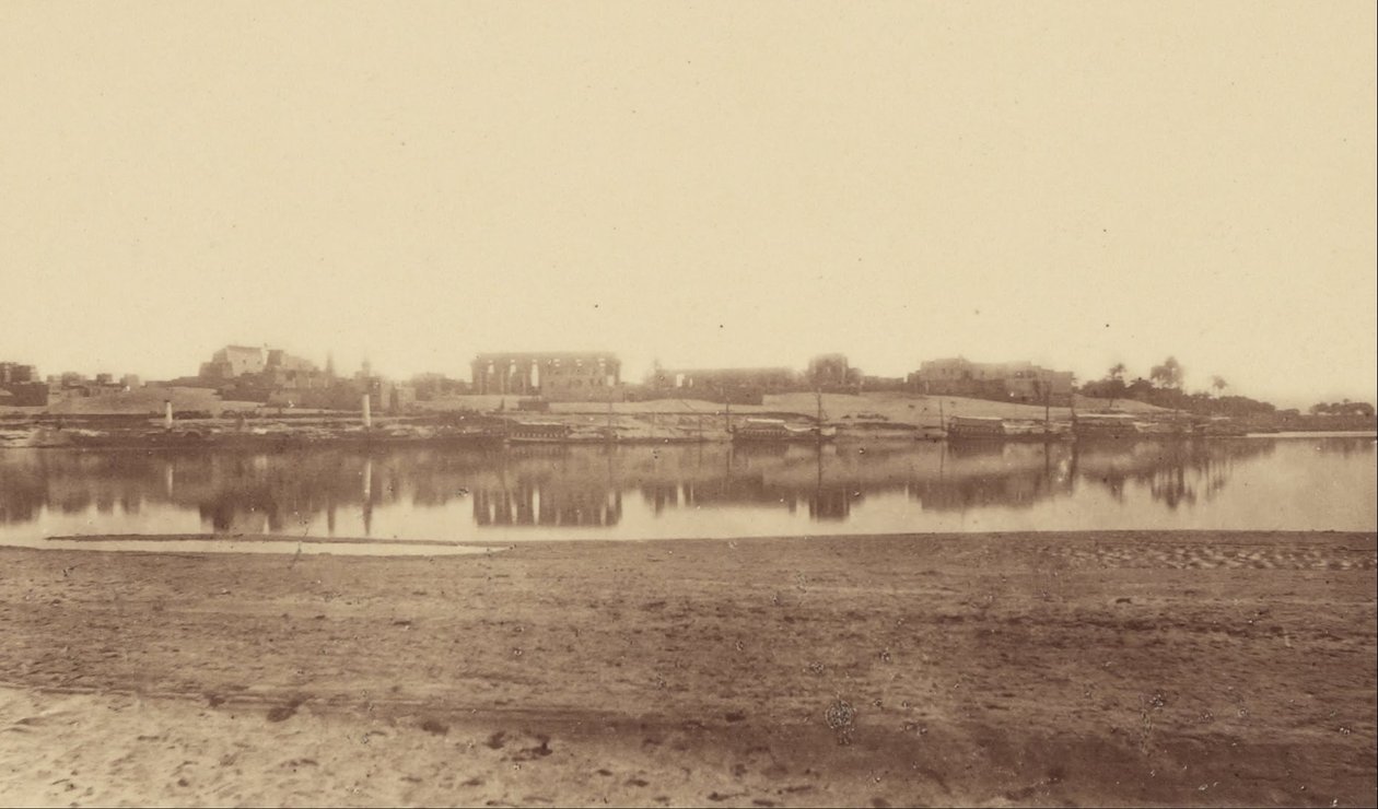 Overview of Luxor Taken from the Opposite Bank by Théodule Devéria