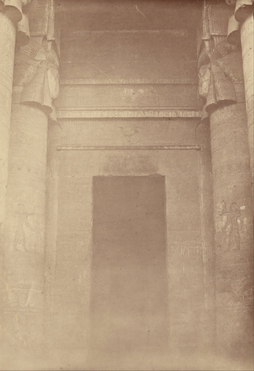 The Inner Entrance of the Temple of Denderah by Théodule Devéria