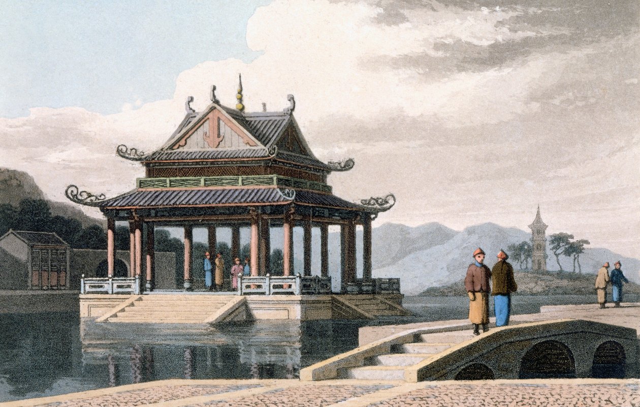 Chinese Pavilion, 1810 by Thomas und William Daniell