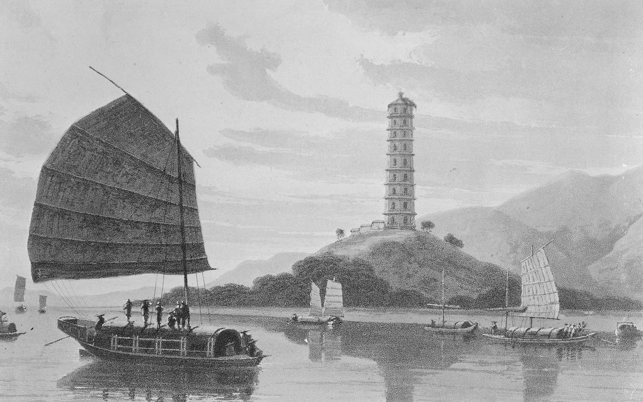 Whampoa Pagoda by Thomas und William Daniell