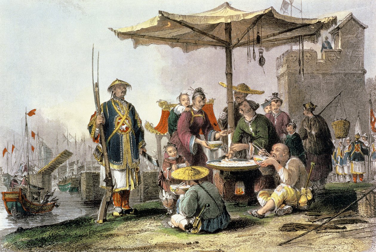 Rice Sellers at the Military Station of Tong-Chang-Too, from 