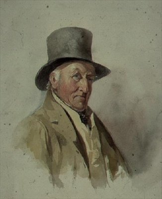 Thomas Worley, Bailiff at Ashurst, at the Age of 83 by Thomas Allom