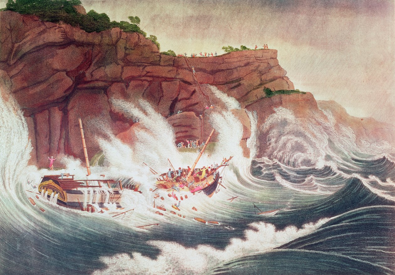 Loss of the Packet Ship Albion by Thomas Birch