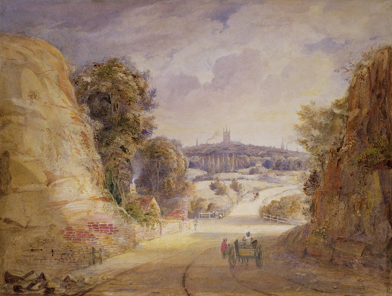 View of Wolverhampton by Thomas Charles Leeson Rowbotham