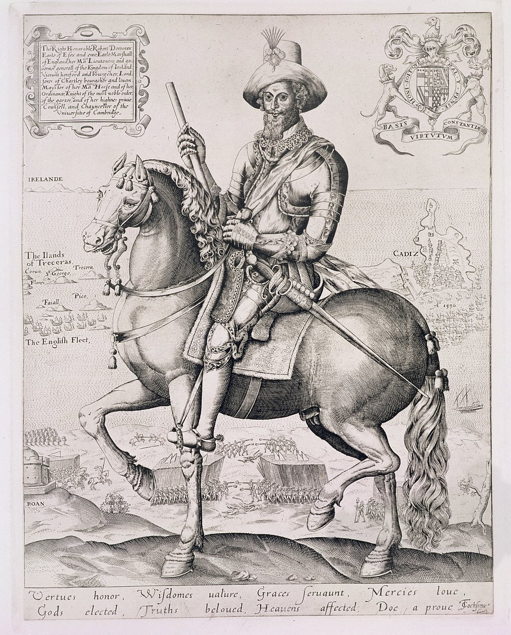 Portrait of Robert Devereux, 2nd Earl of Essex, 1599 by Thomas Cockson