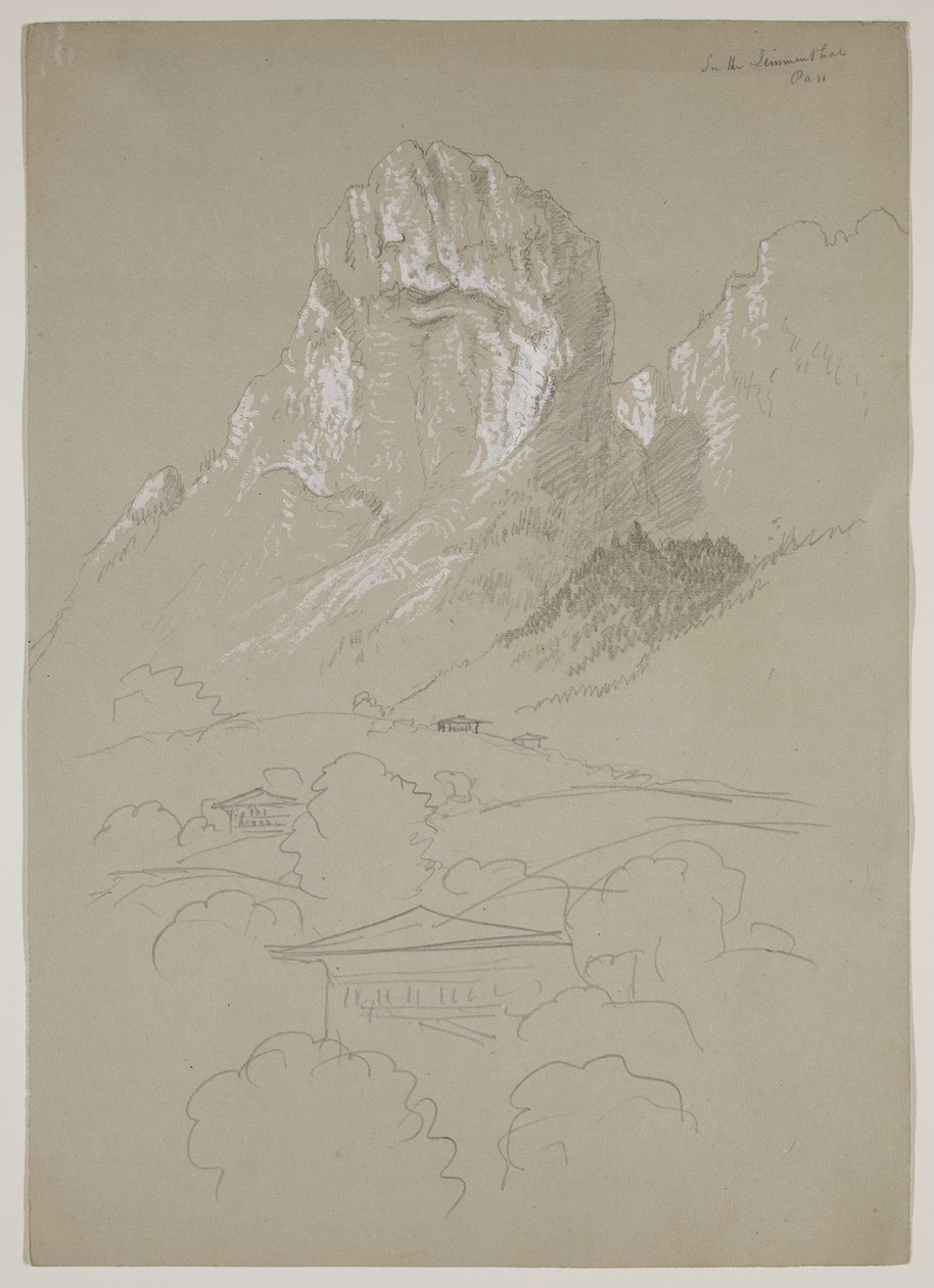 In the Simmental, Switzerland, 1841 by Thomas Cole