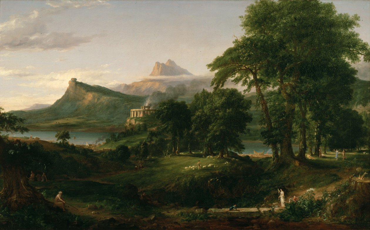 The Course of Empire: The Arcadian or Pastoral State by Thomas Cole