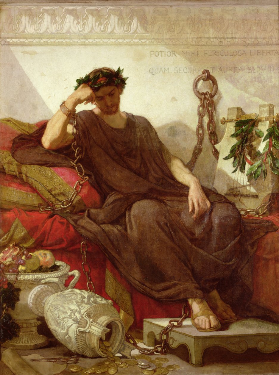 Damocles, 1866 by Thomas Couture