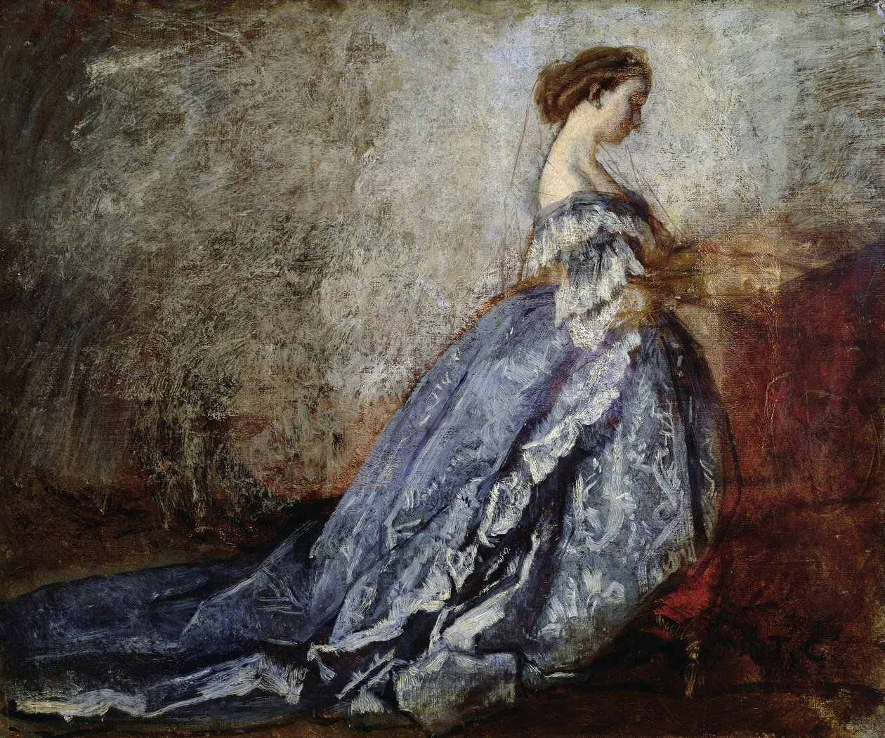 Portrait of Empress Eugenie of France by Thomas Couture