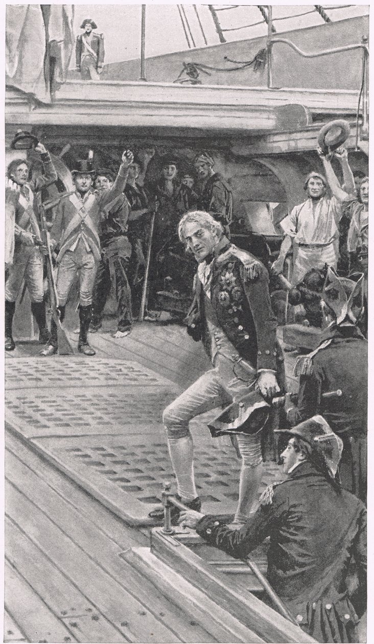 Nelson Coming on Deck by Thomas Davidson