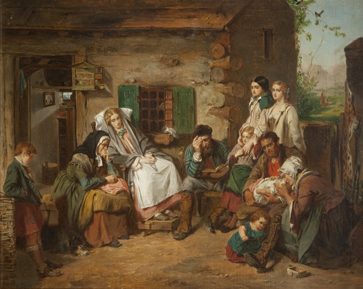 Scottish Settlers in North America by Thomas Faed