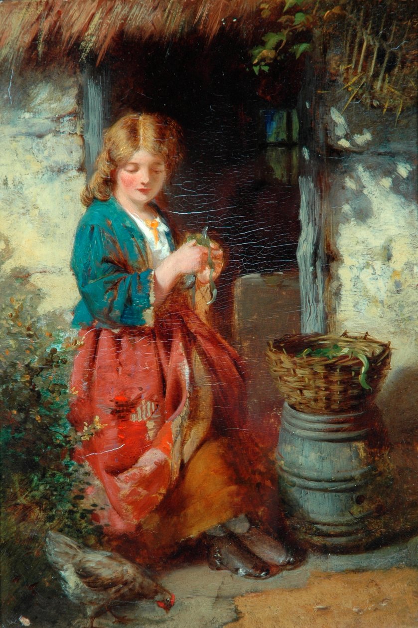 Woman at a Cottage Door by Thomas Faed