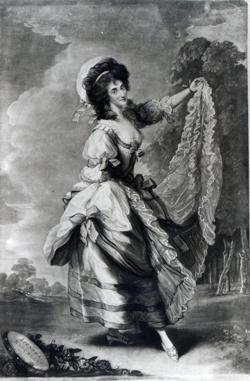 Giovanna Baccelli, engraved by John Jones by Thomas Gainsborough