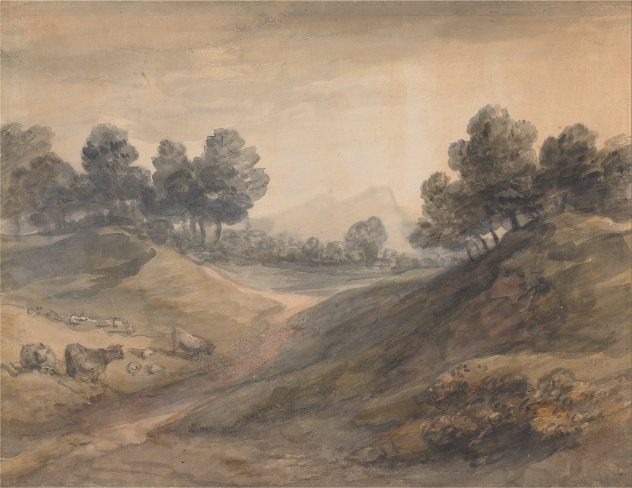 Landscape and Cattle by Thomas Gainsborough