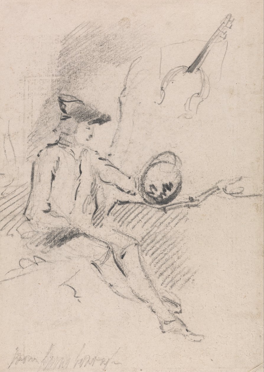 Man Holding a Claude Glass by Thomas Gainsborough