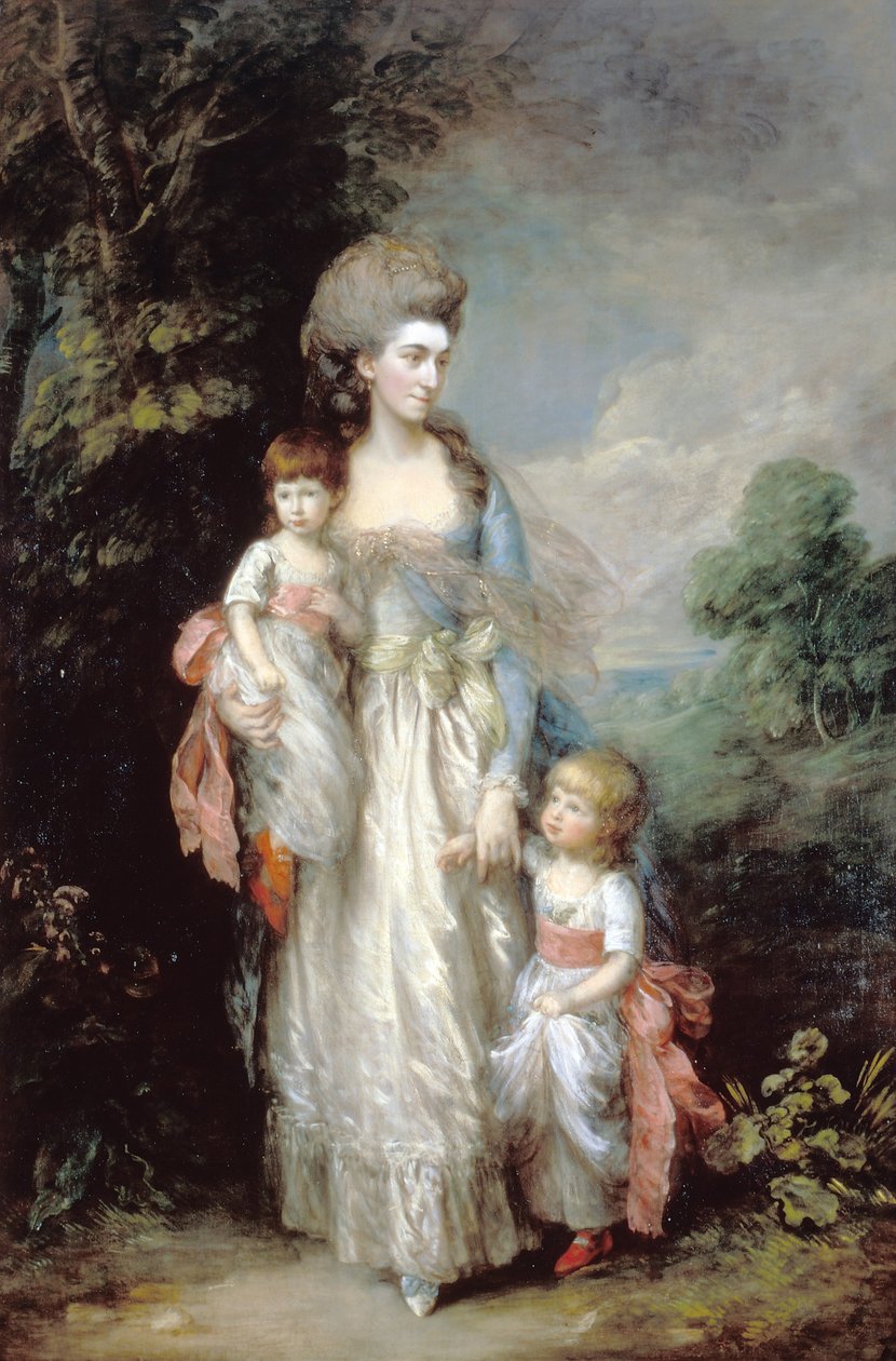 Mrs Elizabeth Moody with her sons Samuel and Thomas by Thomas Gainsborough
