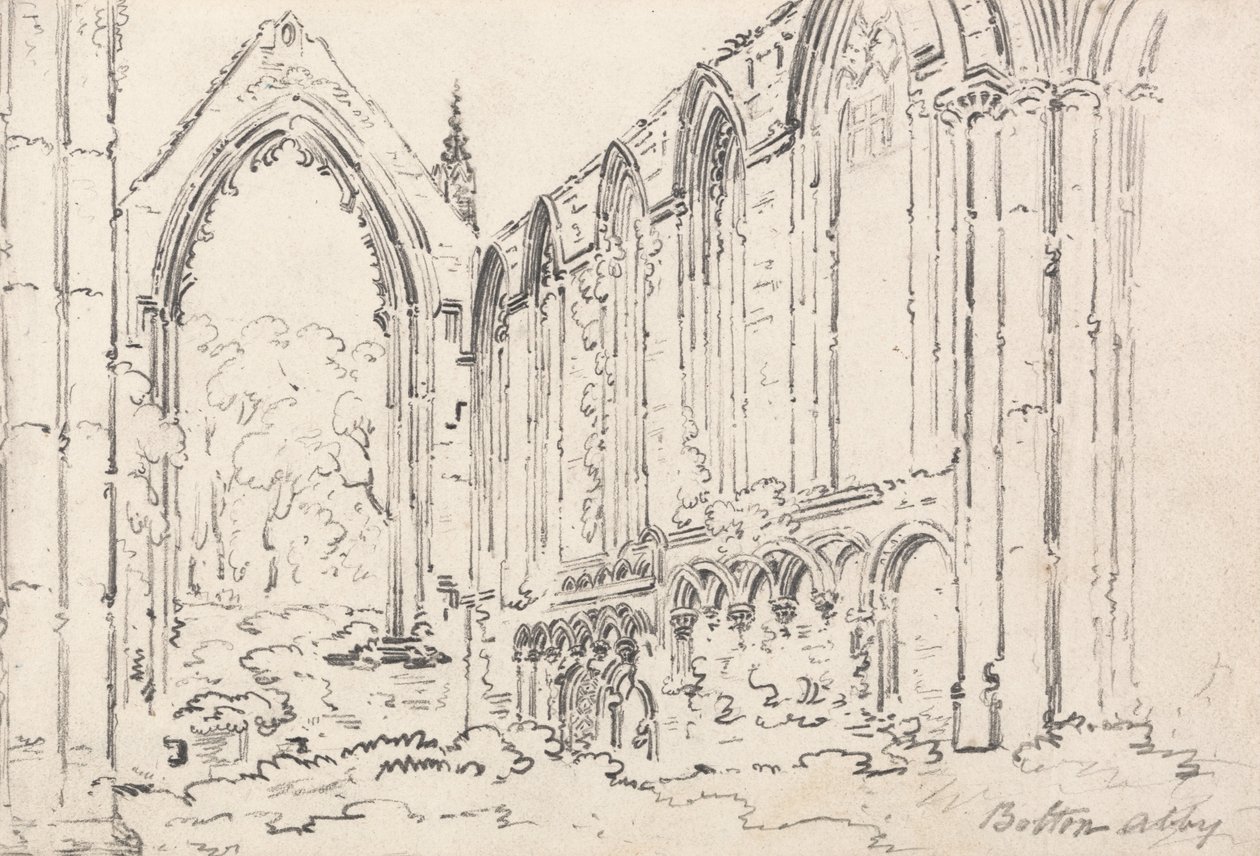 Bolton Abbey, Lancashire by Thomas Girtin