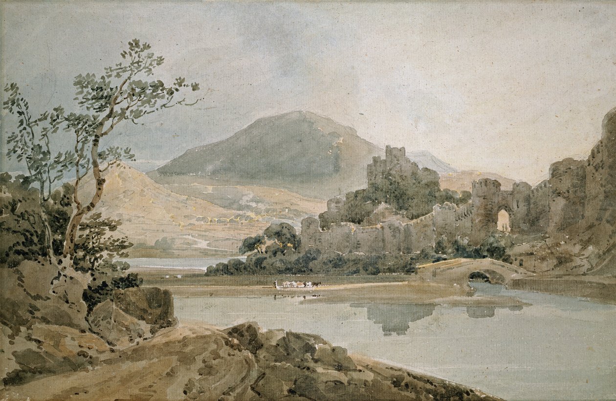 Conway Castle, North Wales by Thomas Girtin