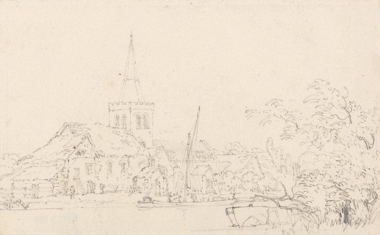 Great Marlow Church, Buckinghamshire by Thomas Girtin