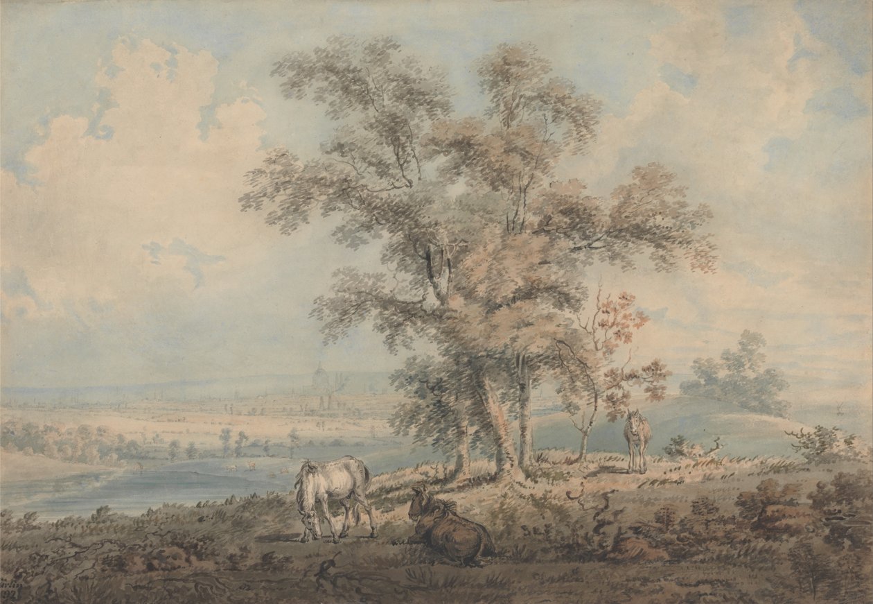 London from Highgate Hill by Thomas Girtin