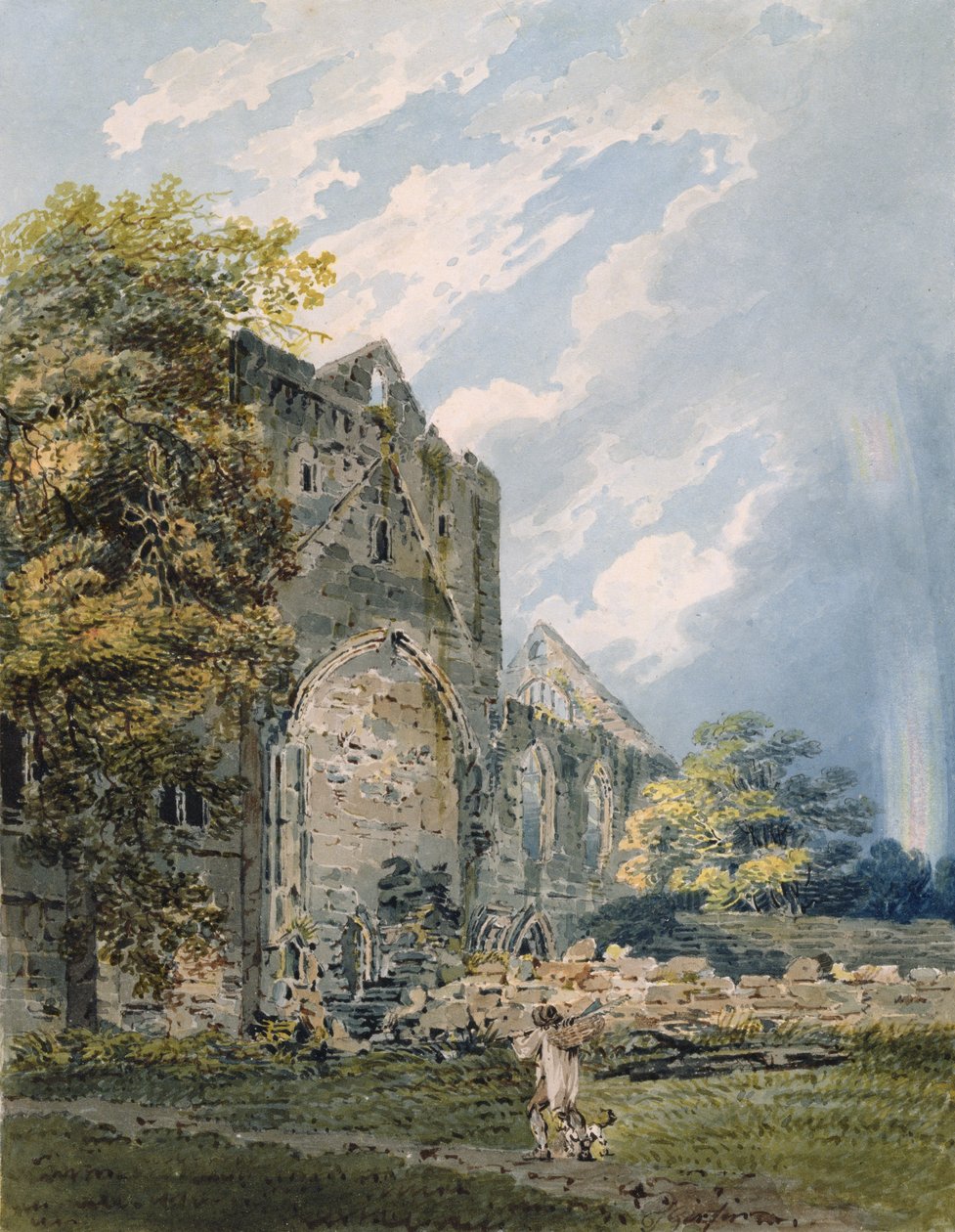 Pluscardine Abbey, Elgin by Thomas Girtin