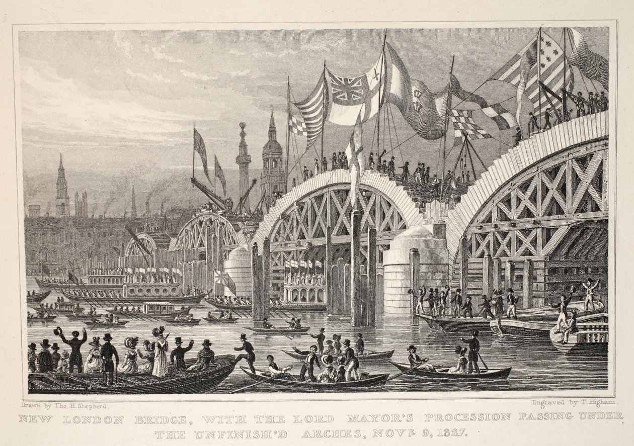 New London Bridge, with the Lord Mayor