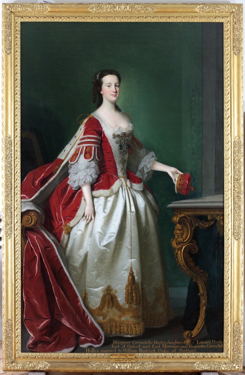Lady Margaret Cavendish-Holles-Harley, Duchess of Portland by Thomas Hudson