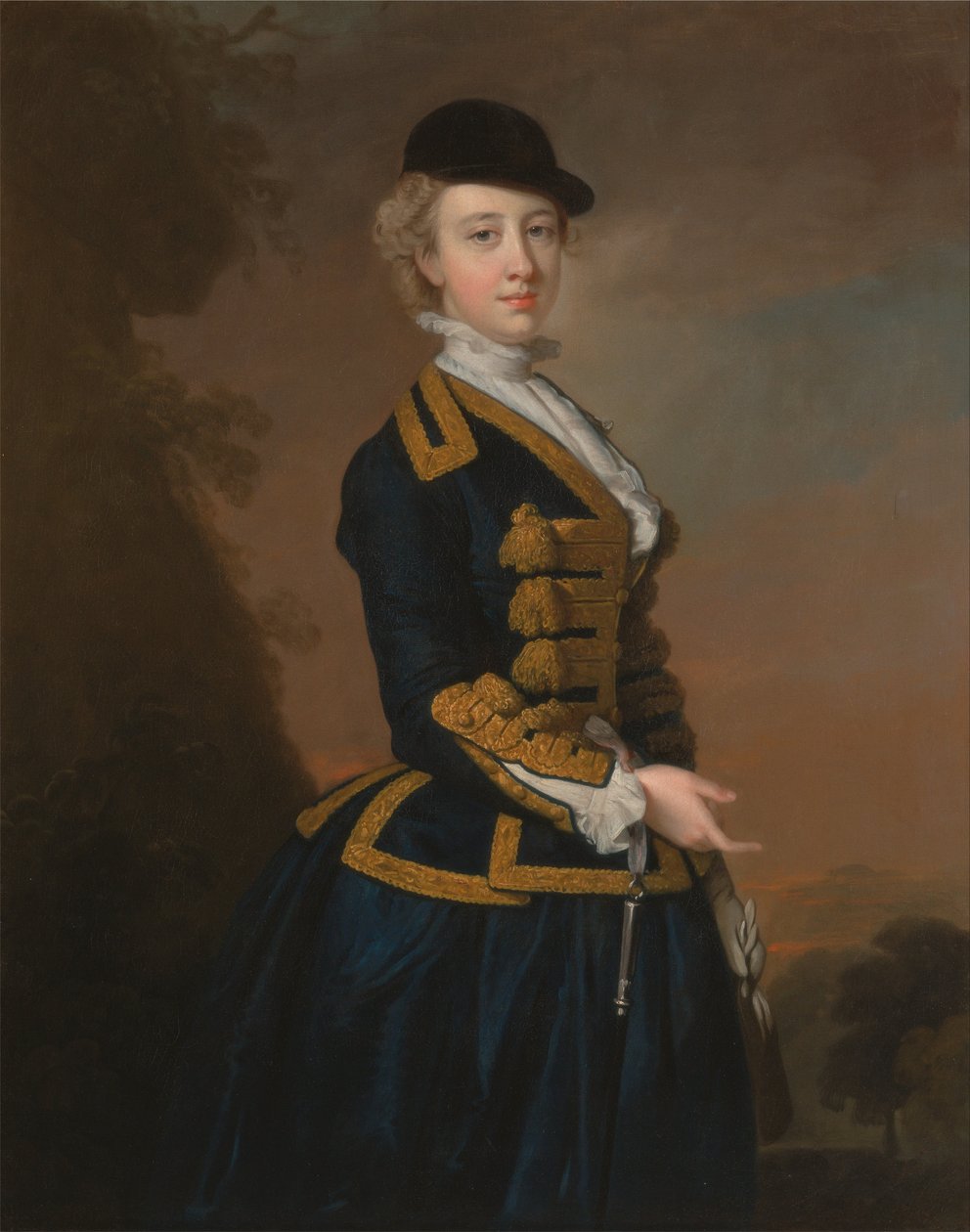 Portrait of a Young Woman of the Fortesque Family of Devon by Thomas Hudson