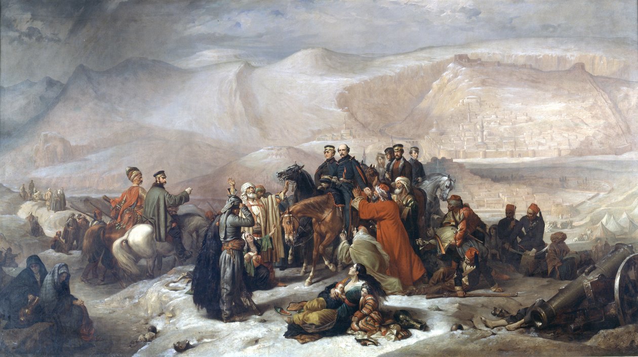 The Capitulation of Kars During the Crimean War on 28th November 1855, c.1860 by Thomas Jones