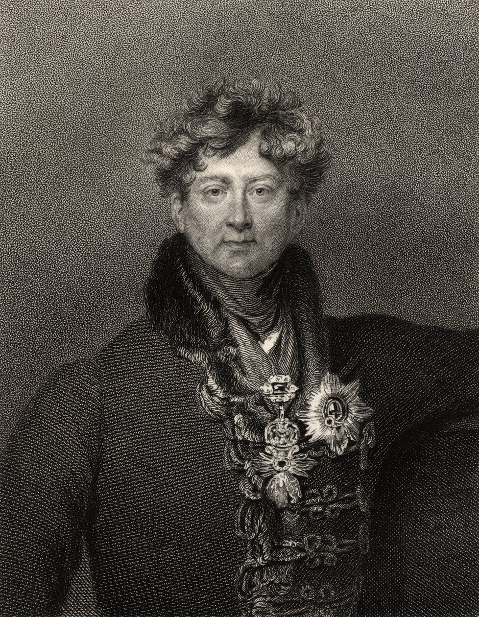 King George IV, engraved by Edward Scriven, from the plate by William Finden, from 