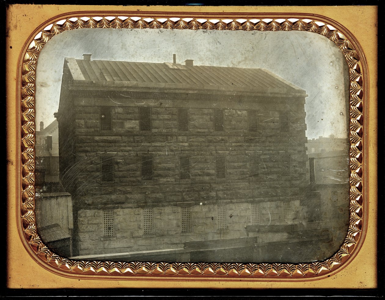 The City Jail on the Southeast Corner of Sixth and Chestnut Streets by Thomas M. Easterly
