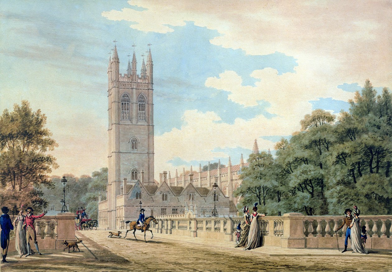 Magdalen College by Thomas Malton Jnr.