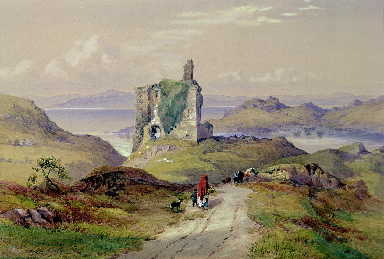 Tarbert Castle, Loch Fyne by Thomas Miles Richardson