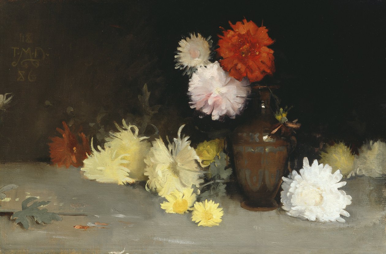 Flowers in a Vase by Thomas Millie Dow