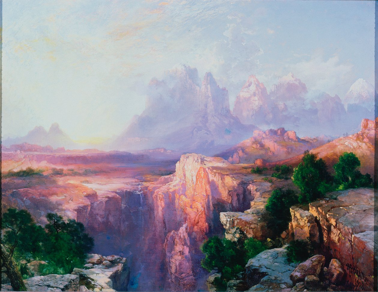 Rock Towers of the Rio Virgin, 1908 by Thomas Moran
