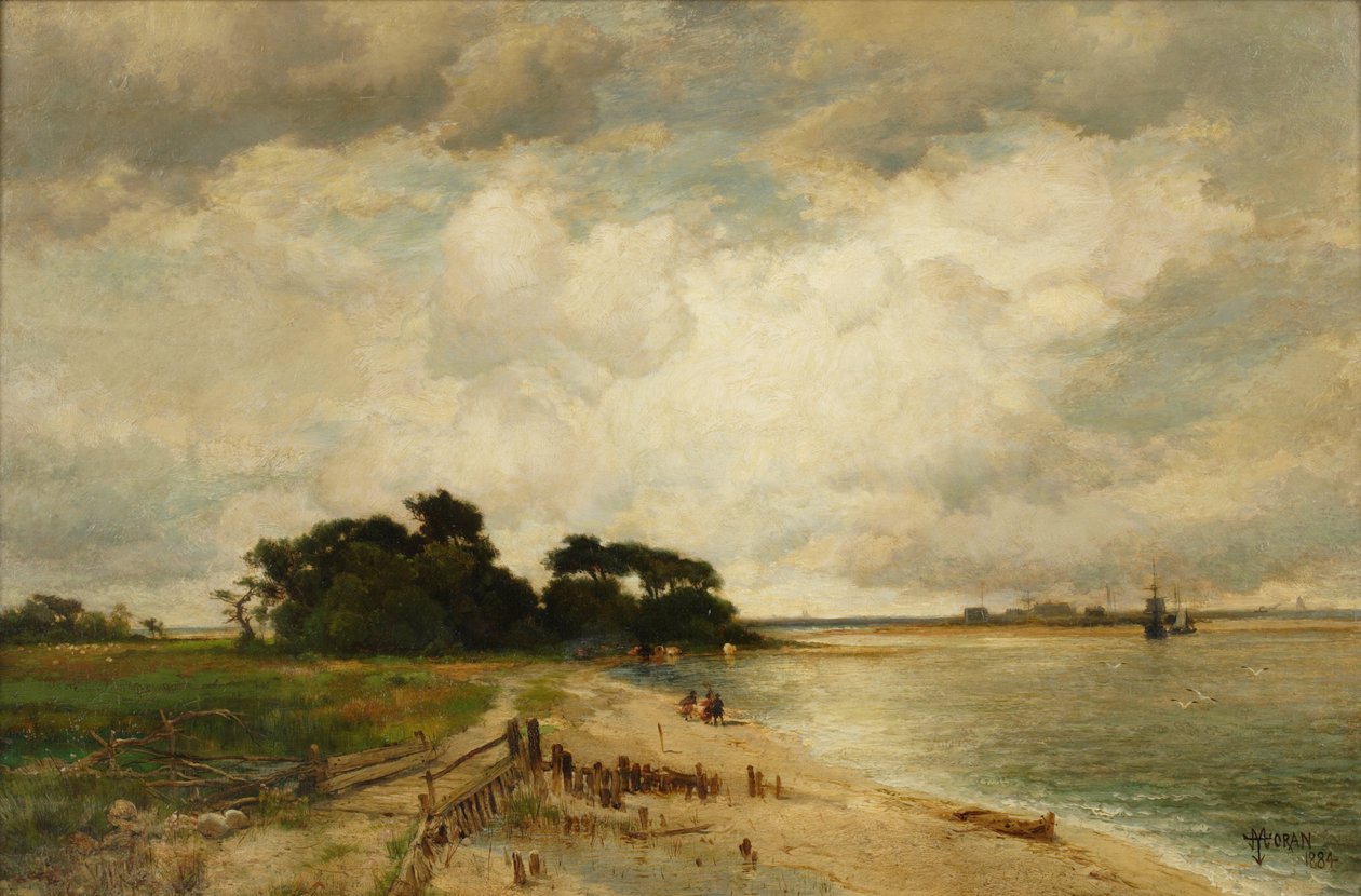 Three Mile Harbor, 1884 by Thomas Moran
