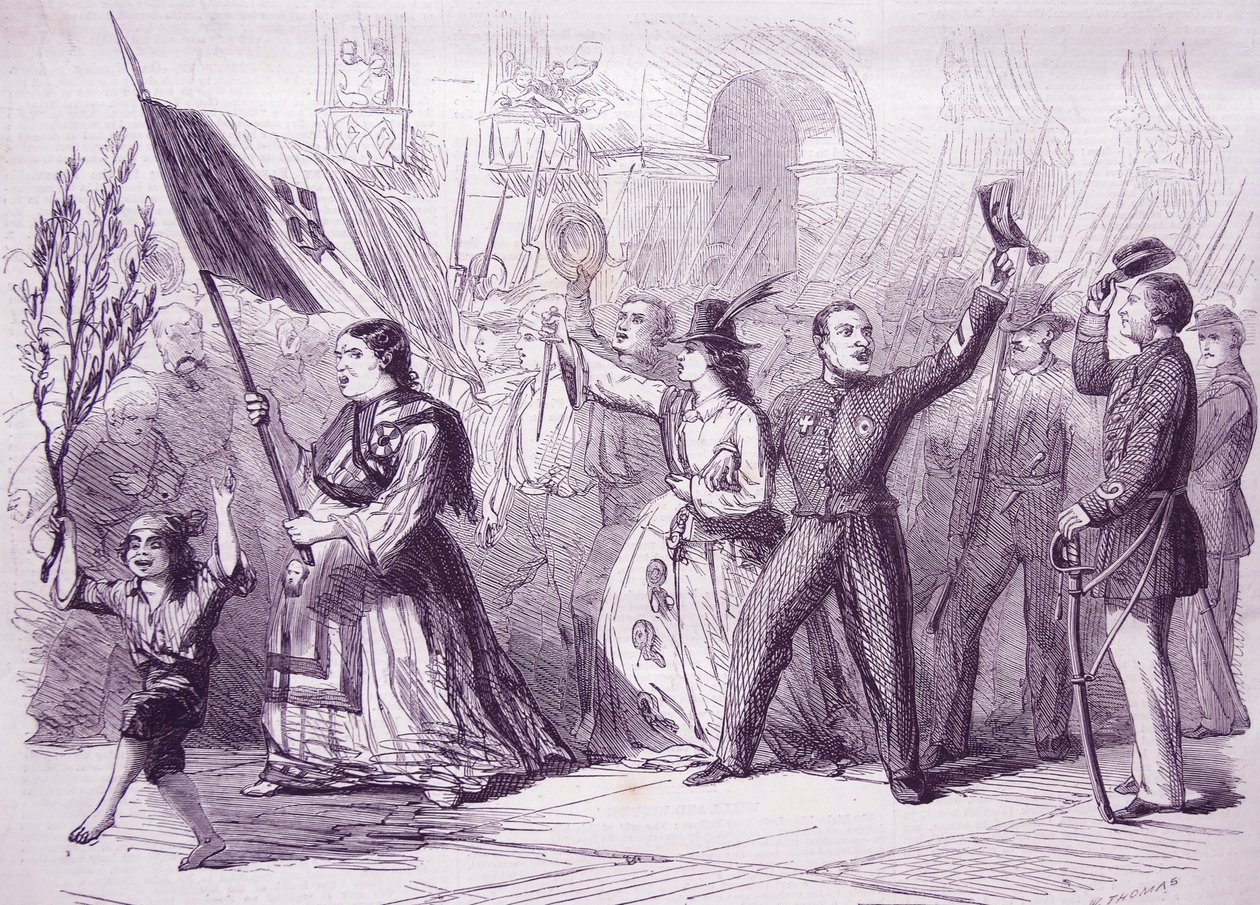 The Revolution in Naples, 1860 by Thomas Nast