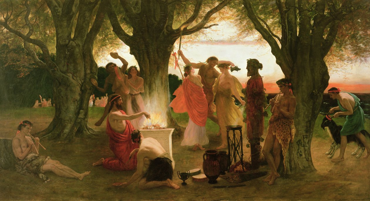 A Greek Festival by Thomas Ralph Spence: Fine art print