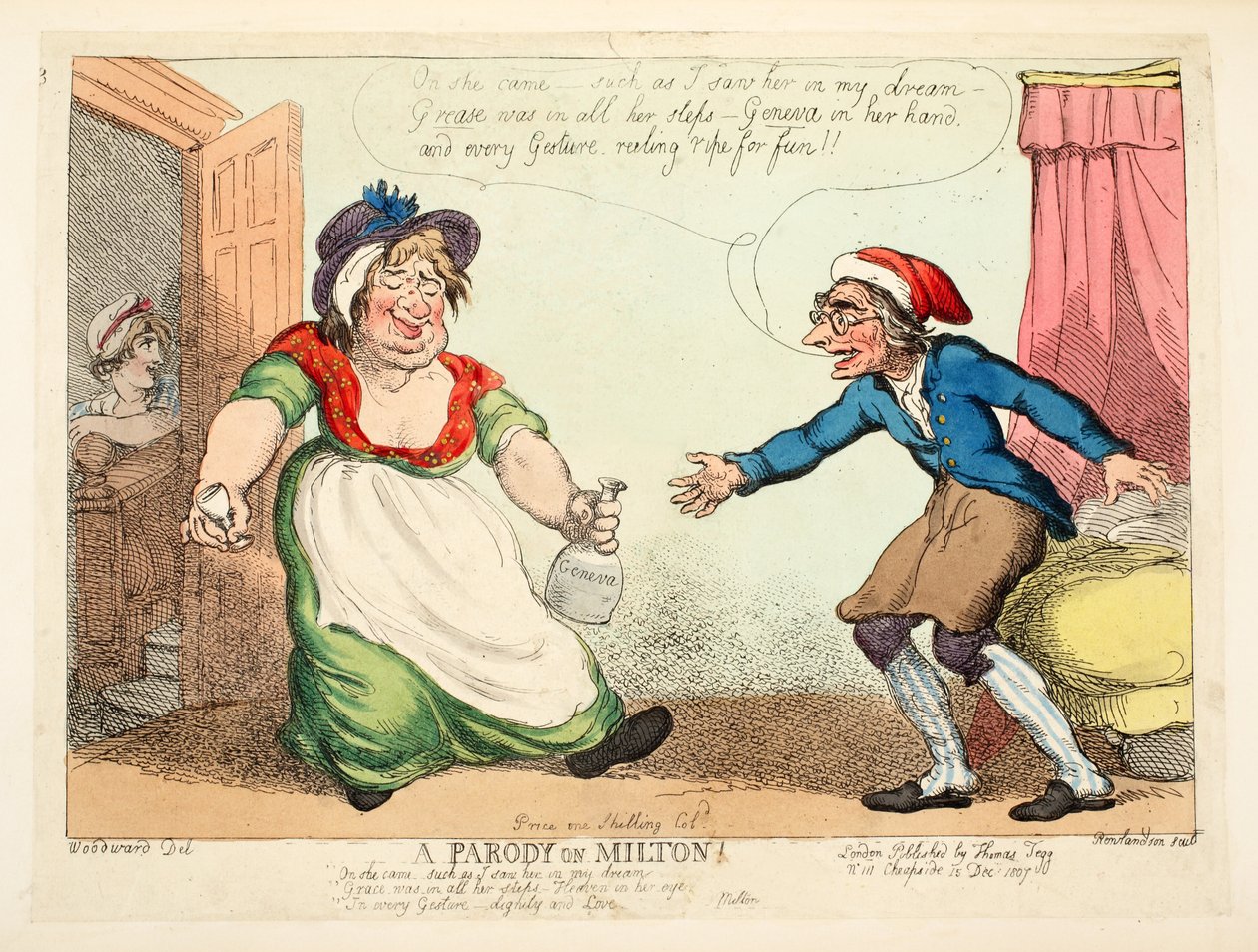 A Parody on Milton by Thomas Rowlandson