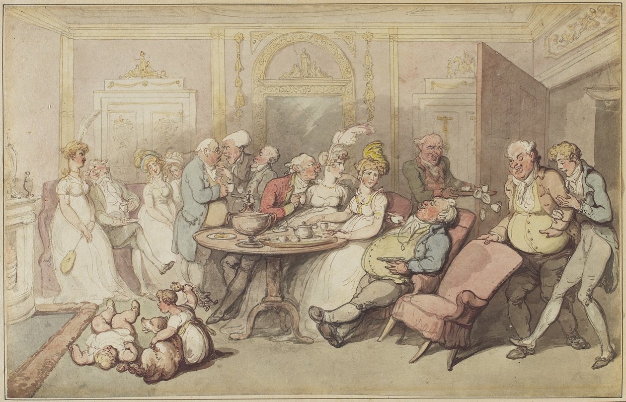 After Dinner by Thomas Rowlandson