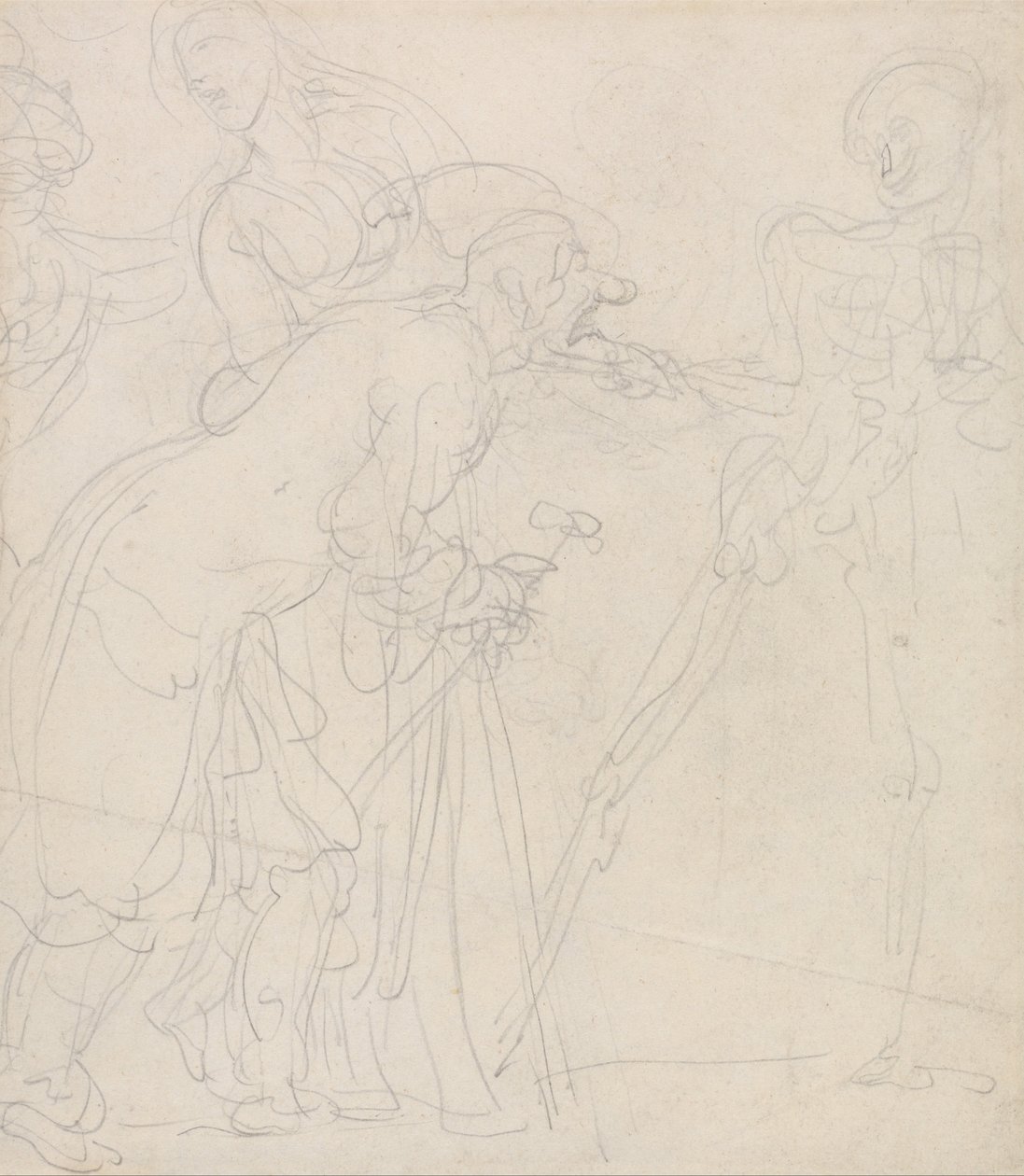 An Old Man Taunted by Death by Thomas Rowlandson