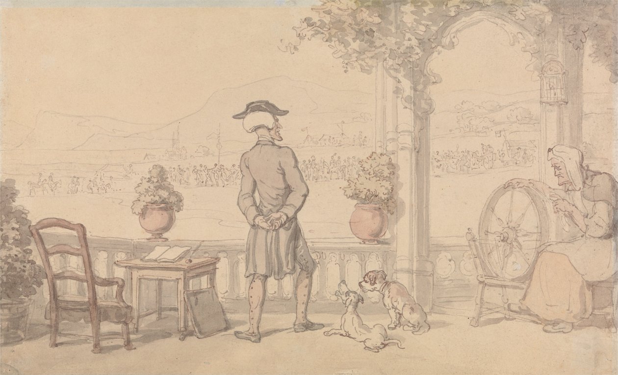 Dr. Syntax Soliloquising by Thomas Rowlandson