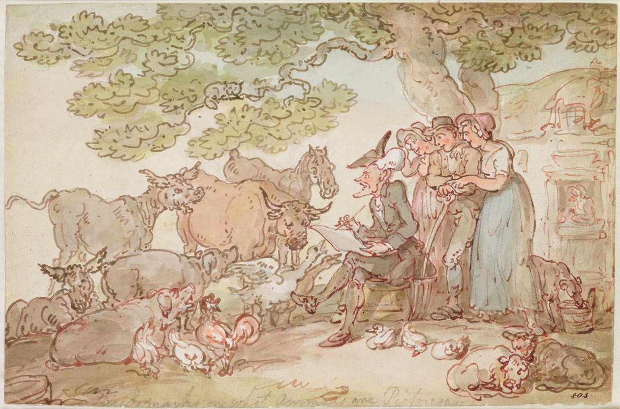 Dr. Syntax Sketching After Nature by Thomas Rowlandson