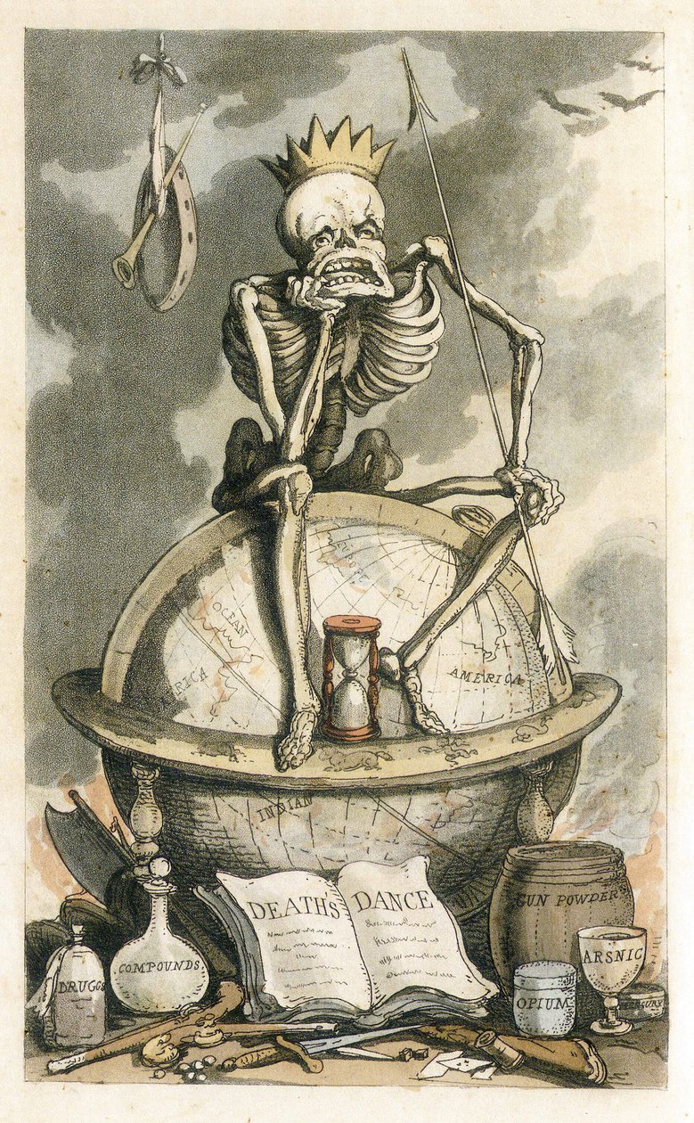Frontispiece from The English Dance of Death by Thomas Rowlandson