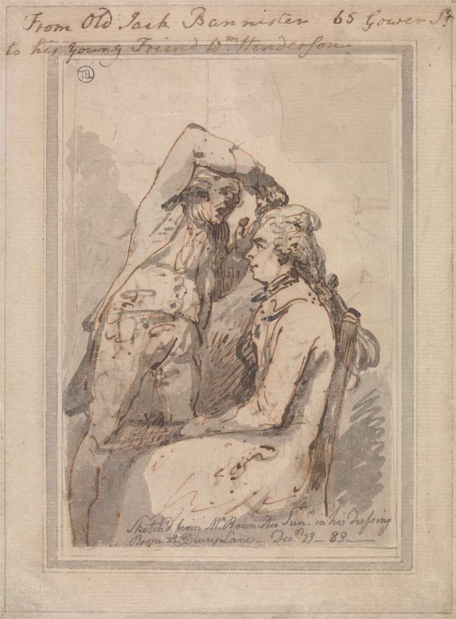 Jack Bannister in his Dressing Room by Thomas Rowlandson