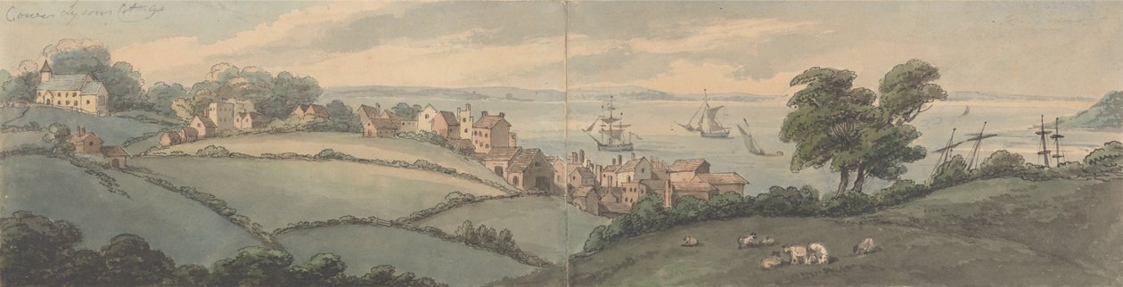 Lysons Cottage, Cowes, Isle of Wight by Thomas Rowlandson