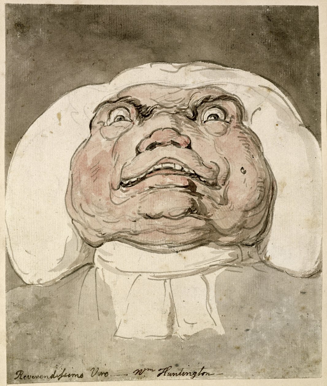 Reverendissimo Viro - V.H Huntington by Thomas Rowlandson