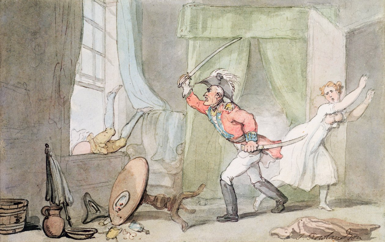 The Angry Husband by Thomas Rowlandson