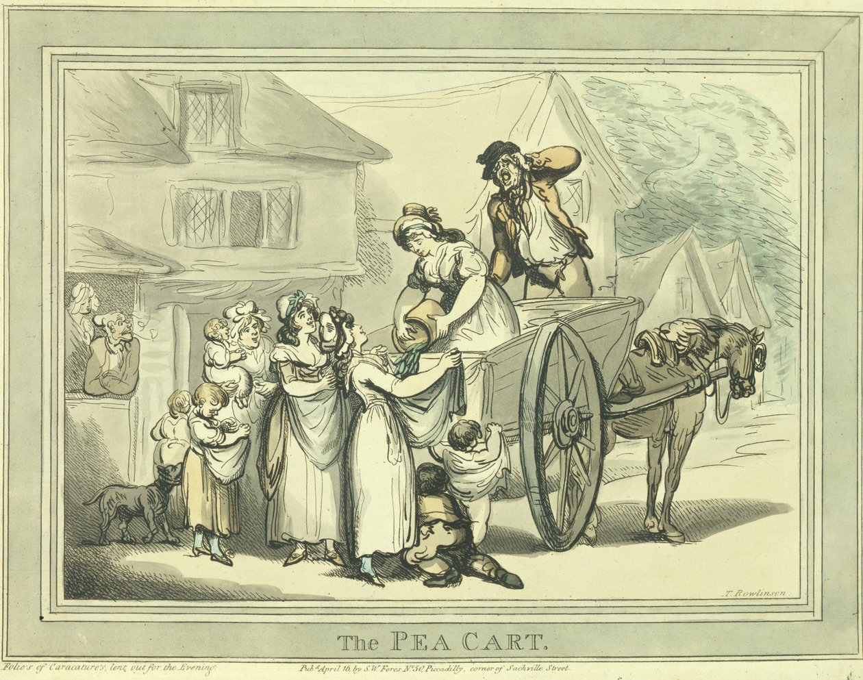 The Pea Cart, pub. by S.W. Fores by Thomas Rowlandson